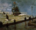 La jetée du Havre à Rough Westher II Claude Monet